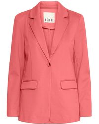 Ichi - Jassen ,Roze ,Leer Elegante Blazerjas Holly Berry - Lyst