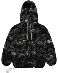 Aries - Hoodies & Sweatvesten ,Zwart ,Katoen Oversized Monster Fleece Hoodie Pullover - Lyst