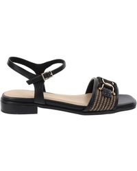 Marco Tozzi - Sandalen Aus Kunstleder Und Stoff - Lyst