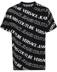 Versace - Schwarze t-shirts polos für männer - Lyst