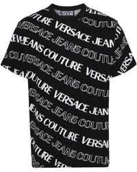 Versace - T-shirt e polo nere per uomo - Lyst