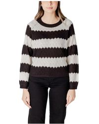 Jacqueline De Yong - Round-Neck Knitwear - Lyst