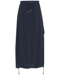 Liu Jo - Blaue Maxi-Rock Mit Taschen - Lyst