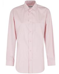 DARKPARK - Overhemden ,Roze ,Katoen Anne Fitted Poplin Shirt - Lyst