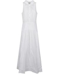 STAUD - Kleedjes ,Wit ,Katoen Romy Dress - Lyst