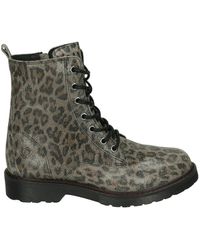 AQA - Schoenen ,Bruin ,Suède A8805 Mid Lace-Up Boot - Lyst