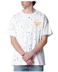 GALLERY DEPT. - Tops ,Wit ,Katoen Verfspatten Grafisch T-Shirt - Lyst