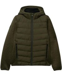 Superdry - Hooded Storm Knit Hybrid Jacke - Lyst