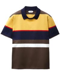 Versace - Tops ,Veelkleurig ,Katoen Polo Shirt Met Geborduurd Logo - Lyst