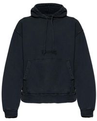 Balenciaga - Hoodies & Sweatvesten ,Zwart ,Katoen De Hoodie - Lyst