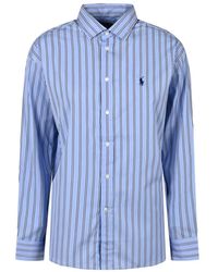 Polo Ralph Lauren - Overhemden ,Blauw ,Rmsy St Blouse Met Lange Mouwen - Lyst