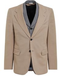 Comme des Garçons - Jassen ,Wol Gelaagde Wollen Jas - Lyst