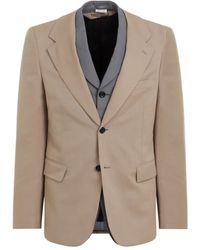 Comme des Garçons - Jassen ,Wol Gelaagde Wollen Jas - Lyst