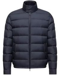 Moncler - Jassen ,Blauw ,Wol Phrier Short Down Jacket - Lyst
