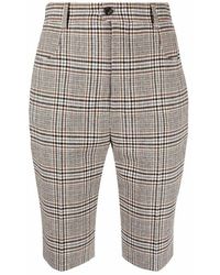 Bermudas de lana Saint Laurent de Lana de color Marrón Mujer Ropa de Shorts de Shorts largos y por la rodilla 
