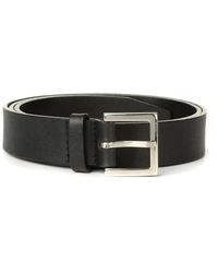 Orciani - Klassieke Leren Riem Met Gepolijste Gesp - Lyst