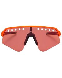 Oakley - Occhiali da sole in resina fluorescente con lenti a specchio - Lyst
