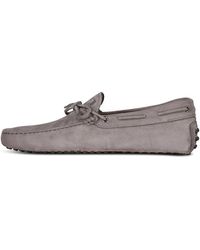 Tod's - Leder mokassins mit dekorativer schleife - Lyst