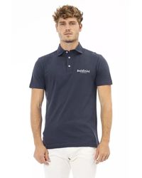Baldinini - Trendiges blaues polo shirt mit besticktem logo - Lyst
