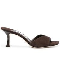 Jimmy Choo - Braune Slip-On High Heel Schuhe - Lyst