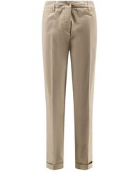 Aspesi - Stretch Katoen Twill Broek - Lyst