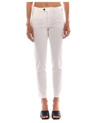 Roy Rogers - Broeken ,Wit ,Witte Chino Flow Broek - Lyst