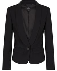 ARMANI EXCHANGE - Schwarze Jacken Für Stilvolles Aussehen - Lyst