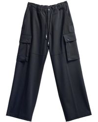 Just Cavalli - Broeken ,Zwart ,Katoen Pantaloni Cormorano Cargo - Lyst