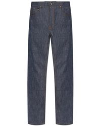 Etro - Jeans ,Blauw ,Katoen Jeans Met Toelopende Pijpen - Lyst