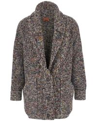 Missoni - Truien & Vesten ,Veelkleurig ,Katoen Maxi Cardigan - Lyst