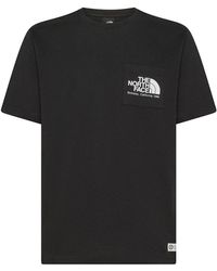 The North Face - Berkeley california t-shirt con tasca nero - Lyst