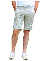Mason's - Cargo bermuda shorts mit palmenprint - Lyst