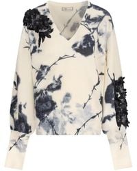 Blumarine - V-Neck Knitwear - Lyst