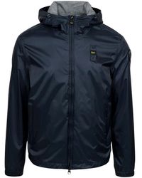Blauer - Jassen ,Blauw ,Katoen Windjack - Lyst