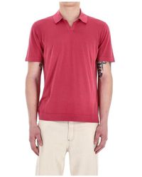 Drumohr - Tops ,Rood ,Katoen Rode T-Shirts En Polo's Superlicht Katoen - Lyst