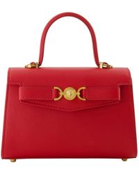 Versace - Rote leder mini medusa tasche - Lyst