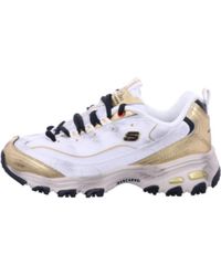 Skechers - Casual Weiße Schnürschuhe Für Damen - Lyst