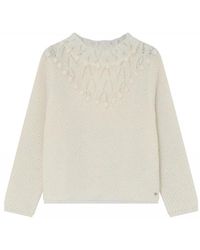 GUSTAV - Truien & Vesten ,Wit ,Rondgebreide Trui - Lyst