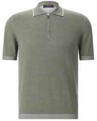 Moorer - Half-Zip Polo Shirt - Lyst