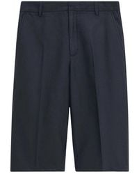 Filippa K - Korte Broeken ,Zwart ,Katoen Rechte Katoen Linnen Shorts - Lyst