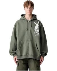 by Parra - End The Bunny Zip Hooded Sweatshirt - Lyst
