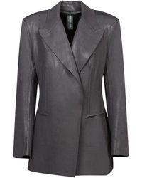 Norma Kamali - Elegante graue jacke bekleidung - Lyst