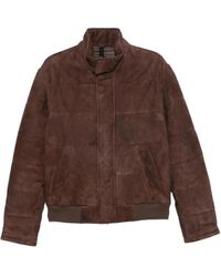 Tagliatore - Jassen ,Bruin ,Leer Chi 26-01 Massey Jacket - Lyst
