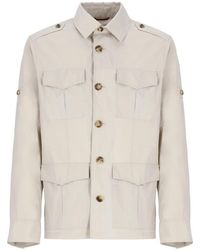 Brunello Cucinelli - Cotton Full-Length Jacket Clothing - Lyst