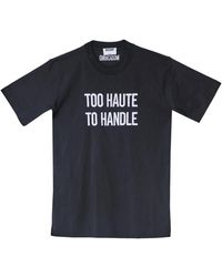 Moschino - Schickes Schwarzes Baumwoll-T-Shirt - Lyst