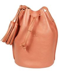 Il Bisonte - Quaste Zugverschluss Leder Eimer Tasche - Lyst