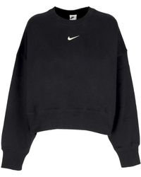 Nike - Schwarz/weiß oversized crewneck sweatshirt - Lyst