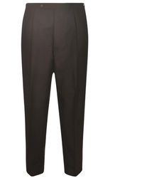 Maison Margiela - Broeken ,Bruin ,Katoen Klassieke Zwarte Broek - Lyst
