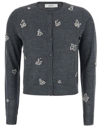 Jucca - Cardigan Met Toegevoegde Details - Lyst