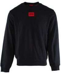 BOSS - Hoodies & Sweatvesten ,Blauw ,Katoen Diragol 212 - Lyst
